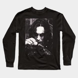 Eric Draven Portrait - The Crow Long Sleeve T-Shirt